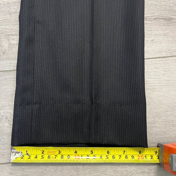 Joseph Feiss Suit Mens 36x30 Black Pinstripe 2 Button 60% Wool 40% Polyester - Picture 13 of 14